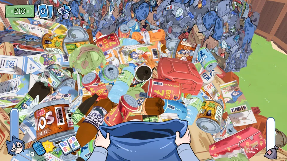 A dense trash pile in KOTAMON