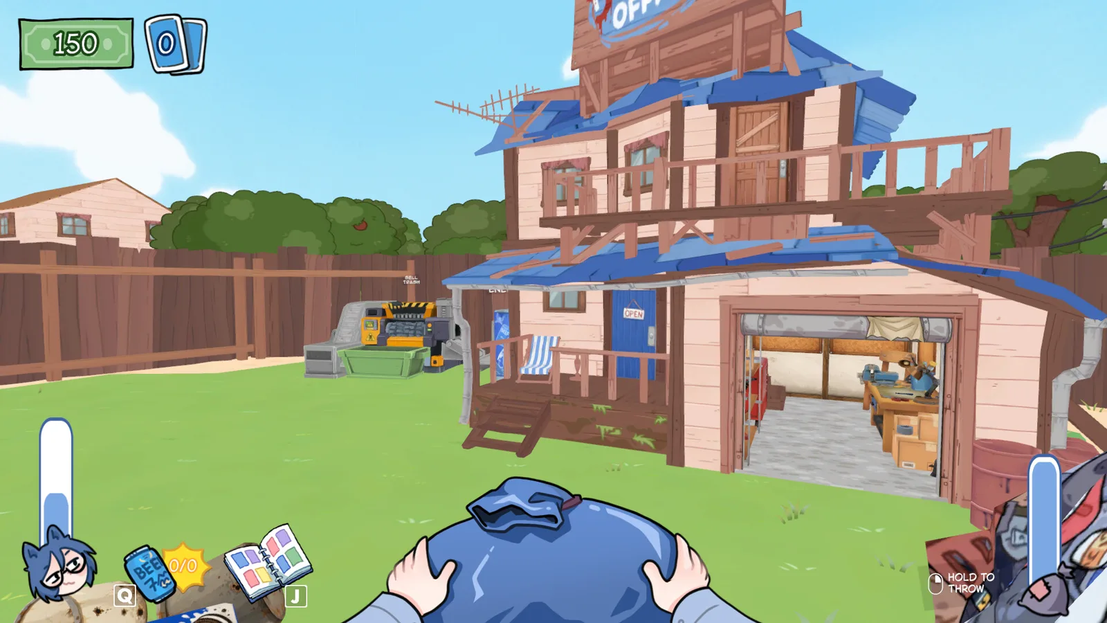 KOTAMON yard with Jenny's office and the card selling area